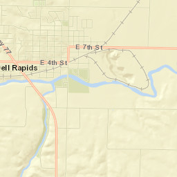 Dell Rapids Street Map