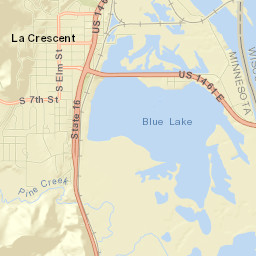 La Crescent Street Map