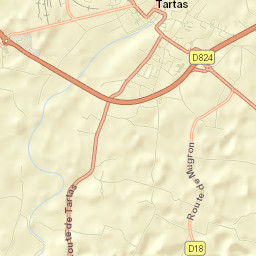 Tartas Street Map