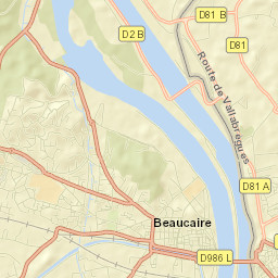 Beaucaire Street Map
