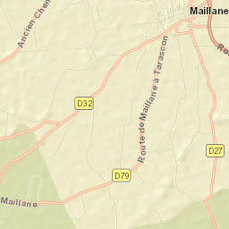 Maillane Street Map