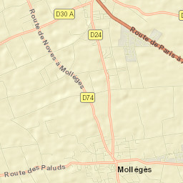 Mollégès Street Map