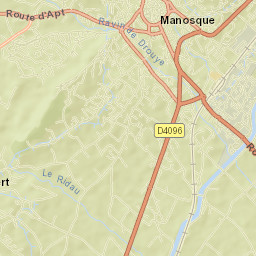 Manosque Street Map