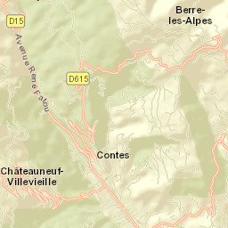 Contes Street Map