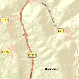 Blausasc Street Map