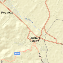 Poggetto Street Map