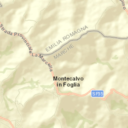 Montecalvo in Foglia Street Map