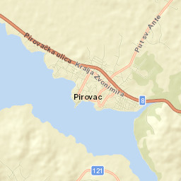 Pirovac Street Map