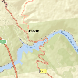 Skradin Street Map