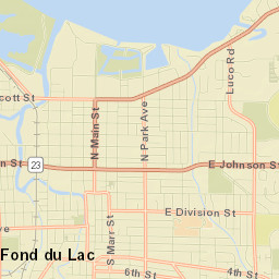 Fond du Lac Street Map