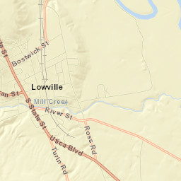 Lowville Street Map