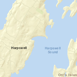 Harpswell Center Street Map
