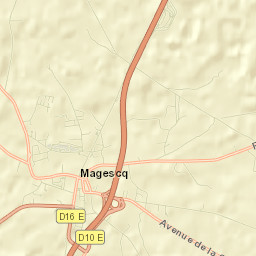 Magescq Street Map