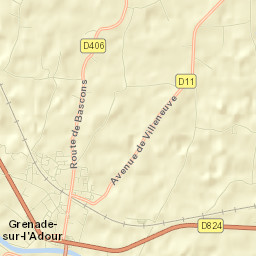 Grenade-sur-l’Adour Street Map