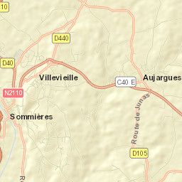 Sommières Street Map