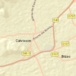 Calvisson Street Map