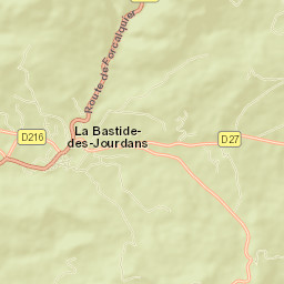 La Bastide-des-Jourdans Street Map
