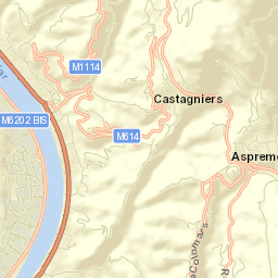 Castagniers Street Map