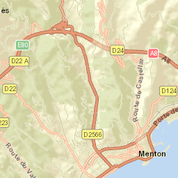 Menton Street Map