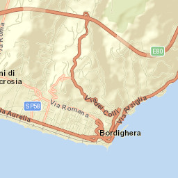 Bordighera Street Map