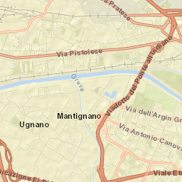 Mantignano-Ugnano Street Map