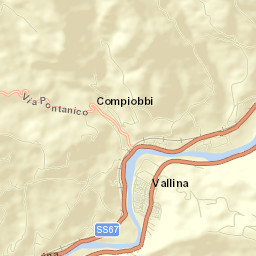 Compiobbi Street Map