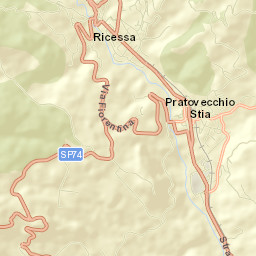 Pratovecchio Street Map