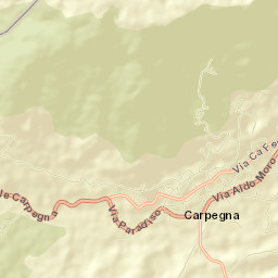 Carpegna Street Map