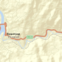 Višegrad Street Map