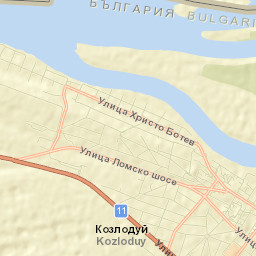 Kozloduy Street Map