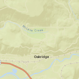 Oakridge Street Map