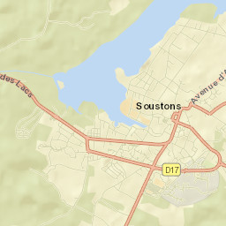 Soustons Street Map