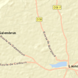 Launac Street Map