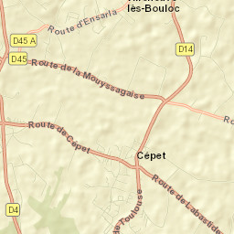 Cépet Street Map