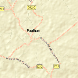 Paulhac Street Map