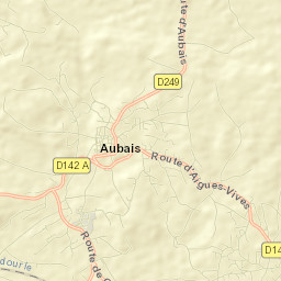 Aubais Street Map