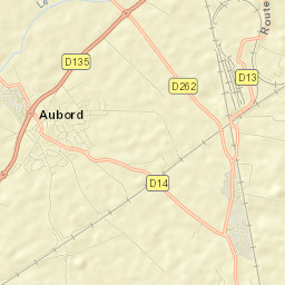 Aubord Street Map