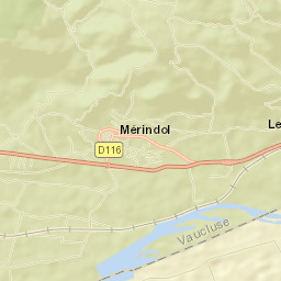 Mérindol Street Map