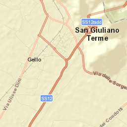 San Giuliano Terme Street Map