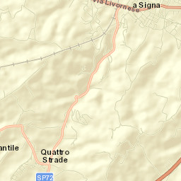 Quattro Strade Street Map