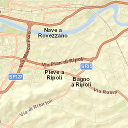 Bagno a Ripoli Street Map