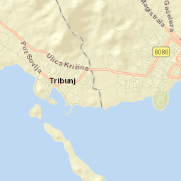 Tribunj Street Map