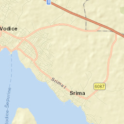 Vodice Street Map