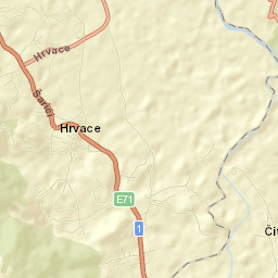Hrvace Street Map