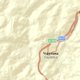 Čajetina Street Map