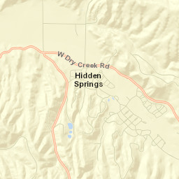 Hidden Spring Street Map