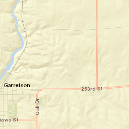 Garretson Street Map