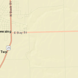 Sebewaing Street Map