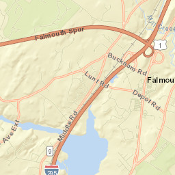 Falmouth Street Map