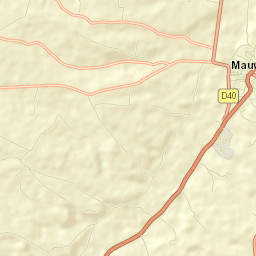 Mauvezin Street Map